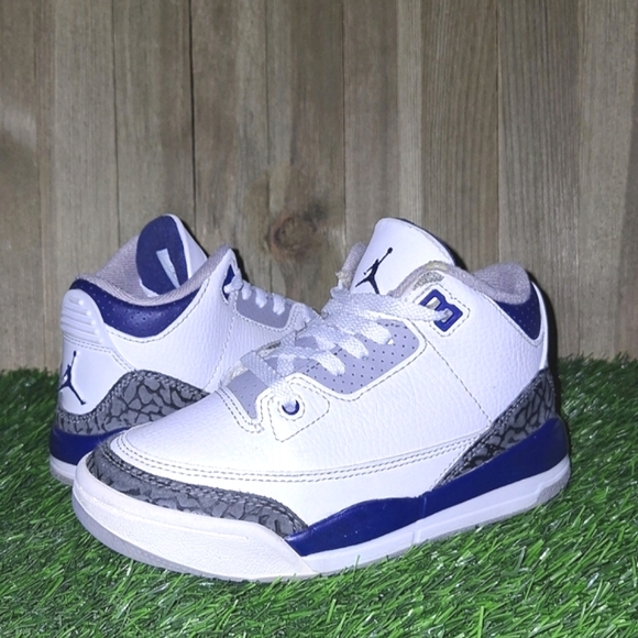 AIR JORDAN 3 RETRO PS "MIDNIGHT NAVY" 2024 (Kid's Size 12C) - Picture 1 of 16